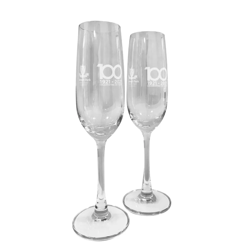 Centenary Champagne Flutes – Pair